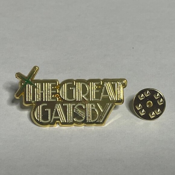The Great Gatsby A New Musical Enamel Gold Tone Lapel Hat Vest Pin 1.5"x.75" - Picture 2 of 11